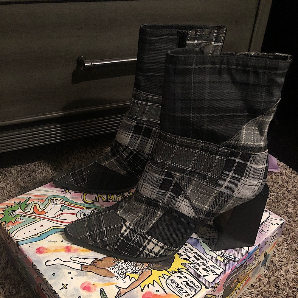 Jeffrey Campbell Plaid Boots